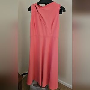 DKNY One Shoulder Pink Dress